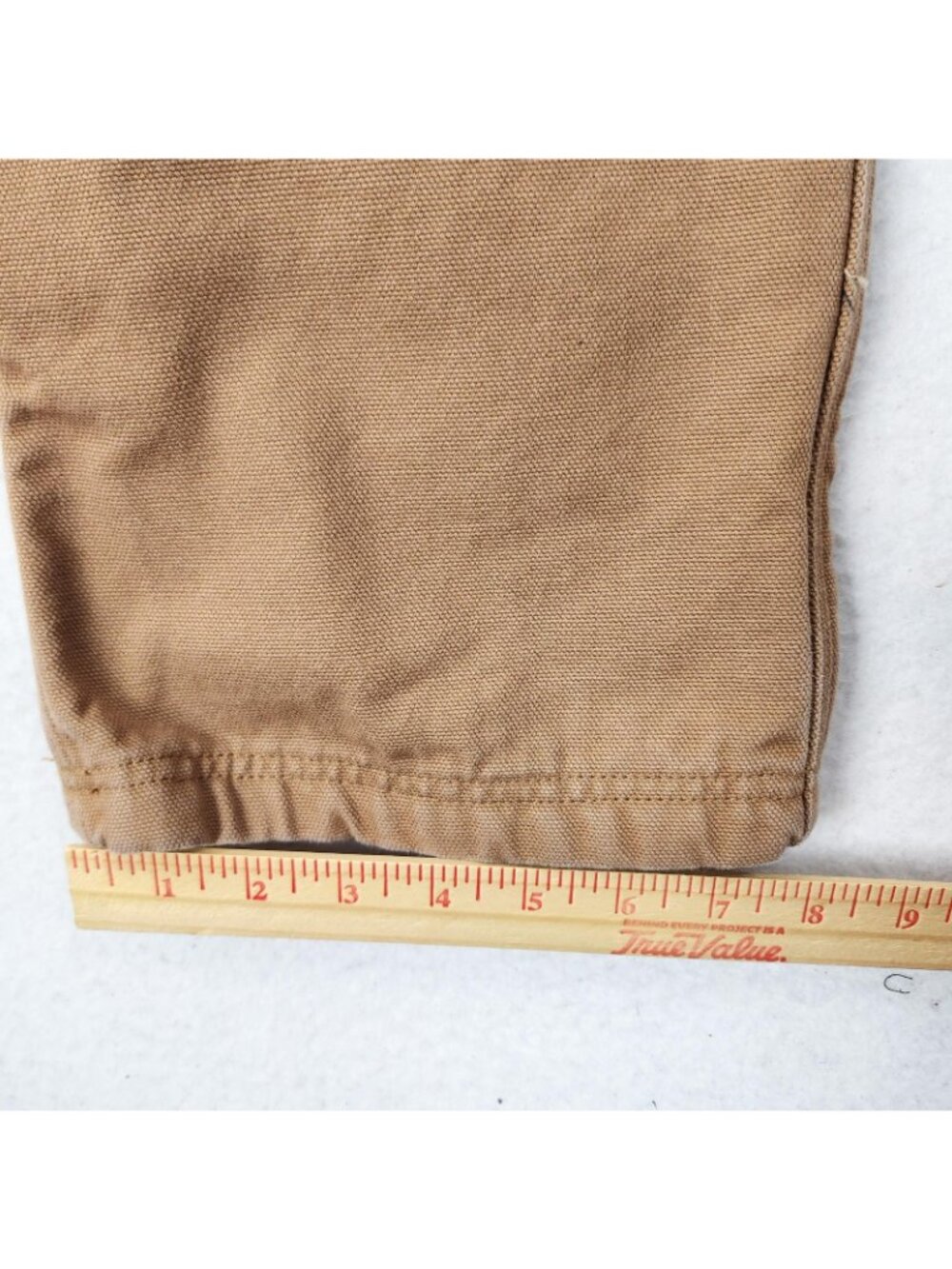 Duluth Trading Pants Mens 34x34 Brown Canvas Flannel Lined Straight Leg Workwear - Picture 9 of 15